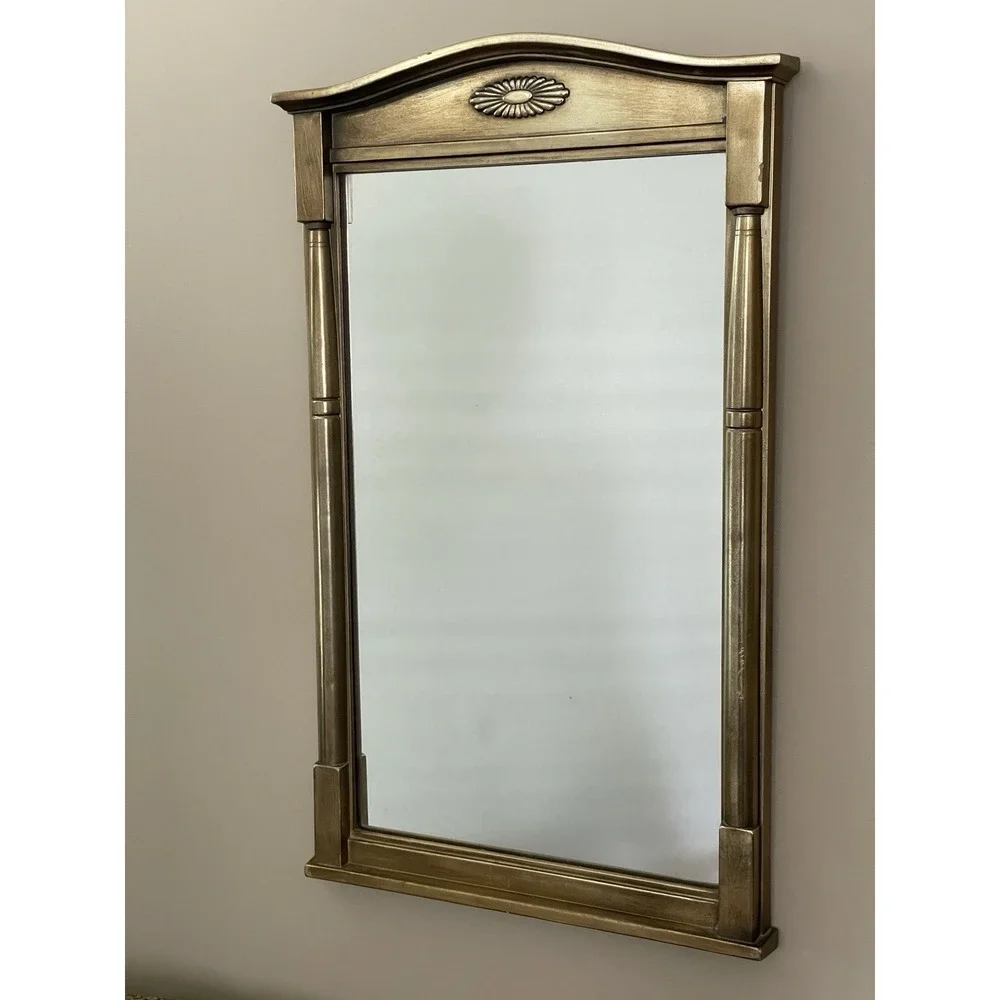 Vintage Syroco Mirror With Gold Frame 13 X 23